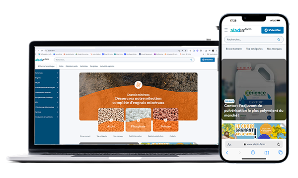 Plateforme Ecommerce B2B aladin.farm